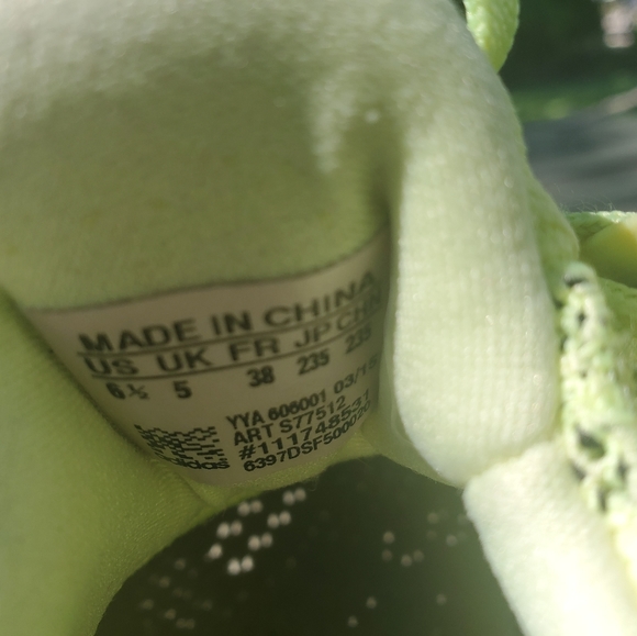 Neon Yellow Adidas Ultra Boost - Picture 4 of 4